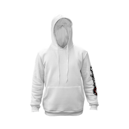 DragonDo 83555 Kapüşonlu Sweatshirt - Pamuklu - Beyaz