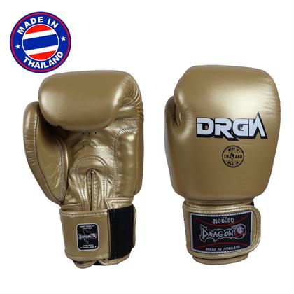 DragonDo DRGN-G3 Hakiki Deri Boks Eldiveni Gold Muay Thai Eldiveni