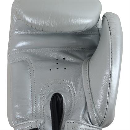 DragonDo DRGN-G3 Hakiki Deri Boks Eldiveni Gümüş Kick Boks Eldiveni