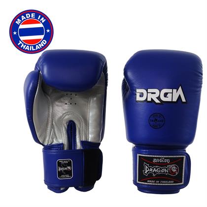 DragonDo DRGN-G3 Hakiki Deri Boks Eldiveni Mavi Muay Thai Eldiveni