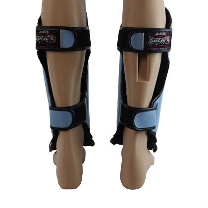 DragonDo DRGN-T52 Hakiki Deri Kaval Koruyucu Turkuaz Kick Boxing Kaval Koruyucu