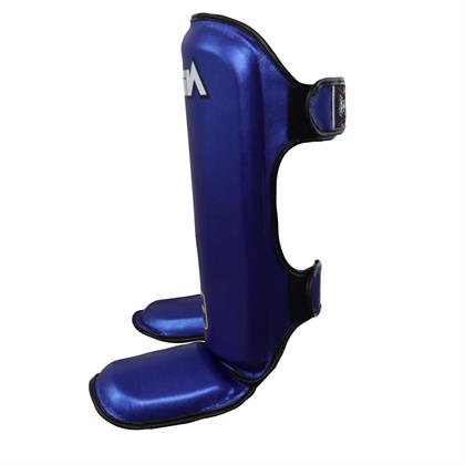 DragonDo DRGN-T52 Hakiki Deri Kaval Koruyucu Mavi Muay Thai Kaval Koruyucu