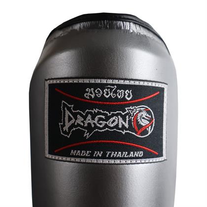 DragonDo DRGN-T52 Hakiki Deri Kaval Koruyucu Gri Kick Boks Kaval Koruyucu