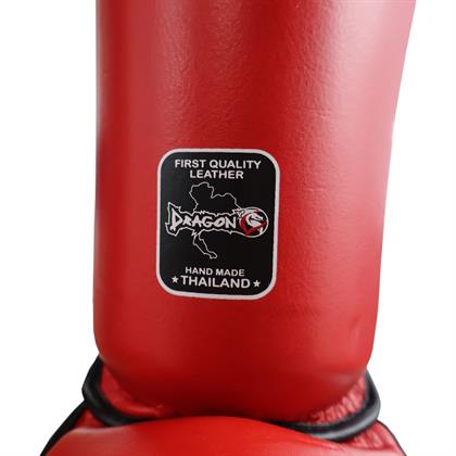 DragonDo DRGN-T52 Hakiki Deri Kaval Koruyucu Kırmızı
