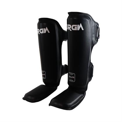 DragonDo DRGN-T52 Hakiki Deri Kaval Koruyucu Siyah Muay Thai Kaval Koruyucu