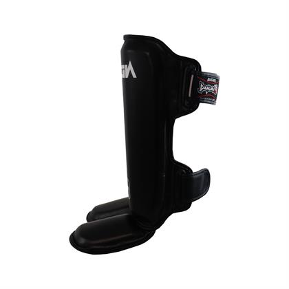 DragonDo DRGN-T52 Hakiki Deri Kaval Koruyucu Siyah Muay Thai Kaval Koruyucu
