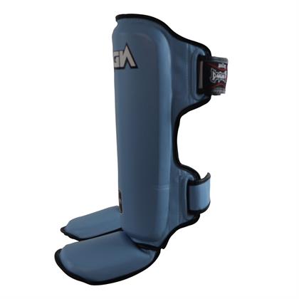 DragonDo DRGN-T52 Hakiki Deri Kaval Koruyucu Turkuaz Kick Boxing Kaval Koruyucu