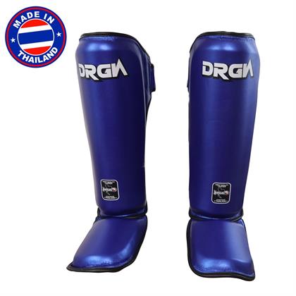 DragonDo DRGN-T52 Hakiki Deri Kaval Koruyucu Mavi Muay Thai Kaval Koruyucu