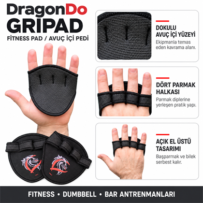 Dragon Fitness Pad, Ağırlık, Halter Avuç içi Eldiveni