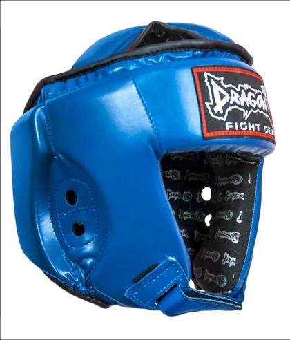 DragonDo IFMA Kask Drg99 Hakiki Deri Üstü Kapalı KickBoks ve Muay Thai Kask