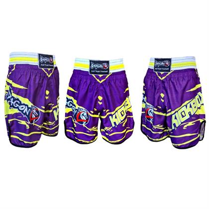 DragonDo KB246 Kick Boks Şortu Kick Boxing Antrenman Şortu Dijital Baskılı Neon Şort