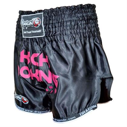 DragonDo KB247 Kick Boks Şort Pink Heart Kick Boxing Antrenman Şortu