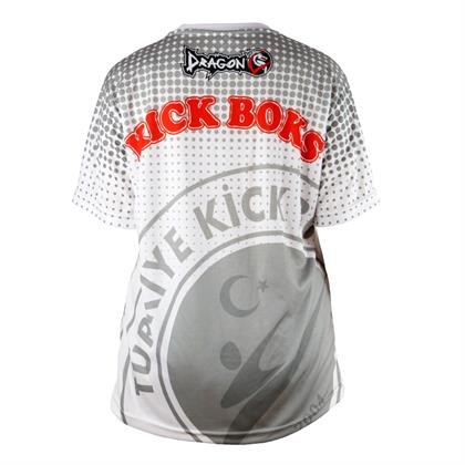 DragonDo KF2024 Kick Boks Tişörtü Beyaz Kick Boxing Tshirt