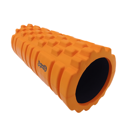 DragonDo Kısa Foam Roller Tırtıklı - Masaj Köpüğü - Turuncu
