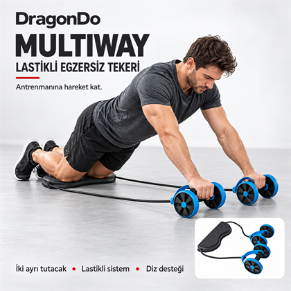 DragonDo Lastikli Egzersiz Tekeri Multiway