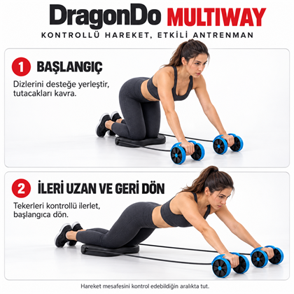 DragonDo Lastikli Egzersiz Tekeri Multiway
