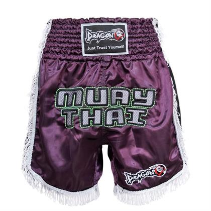DragonDoDragonDo MT3020 Apache Muaythai Şortu Mor Püsküllü Muay Thai Şortu
