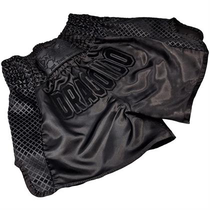DragonDo MT3025 Black Night Muay Thai Şortu Siyah Antrenman Şortu