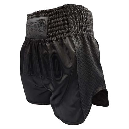 DragonDo MT3025 Black Night Muay Thai Şortu Siyah Antrenman Şortu