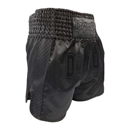 DragonDo MT3025 Black Night Muay Thai Şortu Siyah Antrenman Şortu