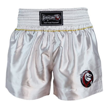 DragonDoDragonDo MT3033 Muaythai Şortu Beyaz Kick Boks Şortu 