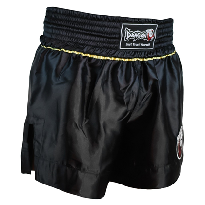 DragonDo MT3033 Muaythai Şortu Siyah Kick Boks Şortu