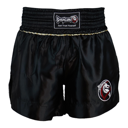 DragonDo MT3033 Muaythai Şortu Siyah Kick Boks Şortu