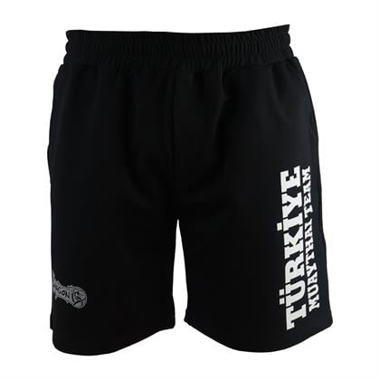 DragonDo MT3038 Muaythai Şortu Türkiye Muay thai Team Baskılı Siyah Şort