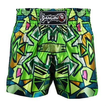 DragonDoDragonDo MT3043 Muay Thai - Kick Boks Şortu Dijital Baskılı Yeşil Şort