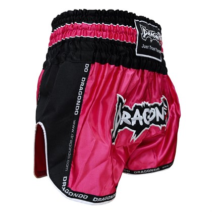 DragonDo MT3075 Retro NEO Kick Boks Şortu Muay Thai Şort Pembe