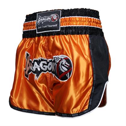 DragonDo MT3075 Retro NEO Kick Boks Şortu Muay Thai Şort Turuncu
