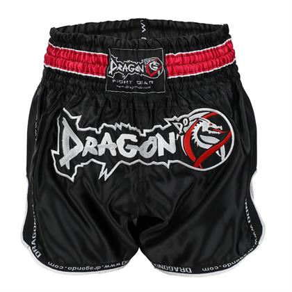 DragonDoDragonDo MT3075 Retro NEO Muaythai Şortu Siyah Retro Muay Thai Şort