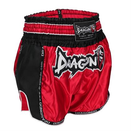 DragonDo MT3075 Retro NEO Muaythai Şortu Kırmızı Retro Muay Thai Şort