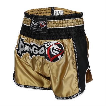 DragonDo MT3075 Retro NEO Kick boks Şortu Gold Muay Thai Şort Altın