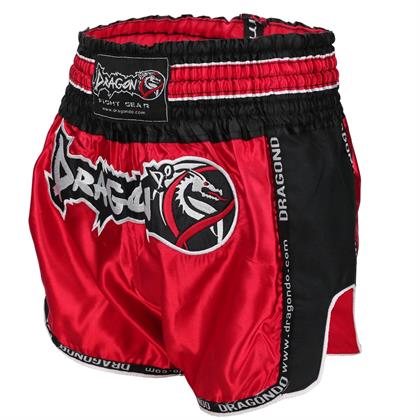 DragonDo MT3075 Retro NEO Muaythai Şortu Kırmızı Retro Muay Thai Şort