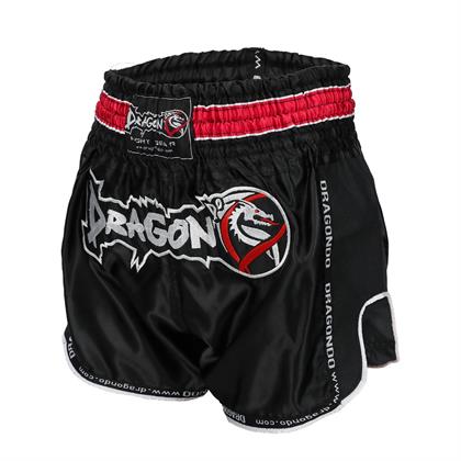 DragonDo MT3075 Retro NEO Muaythai Şortu Siyah Retro Muay Thai Şort