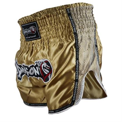 DragonDo MT3076 Shiny Muay Thai Gold Kick Boks Şortu 