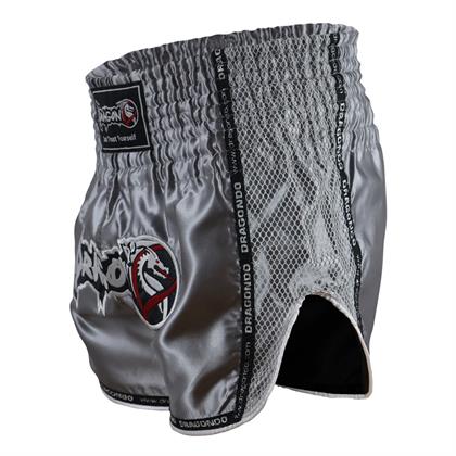 DragonDo MT3076 Shiny Muay Thai Gri Kick Boks Şortu 