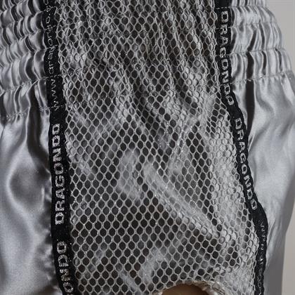 DragonDo MT3076 Shiny Muay Thai Gri Kick Boks Şortu 