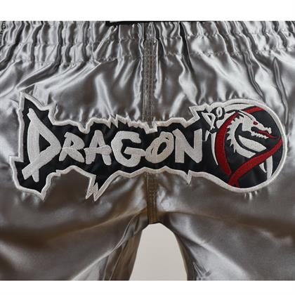 DragonDo MT3076 Shiny Muay Thai Gri Kick Boks Şortu 