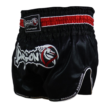 DragonDo MT3077 Muaythai Şortu - Kick Boks Şortu Siyah