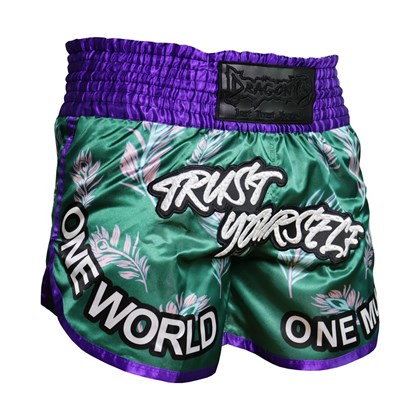 DragonDo MT3407 One World Muay Thai Şortu Nakışlı Şort