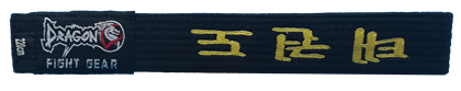 DragonDo Nakışlı Siyah Taekwondo Kuşak Master