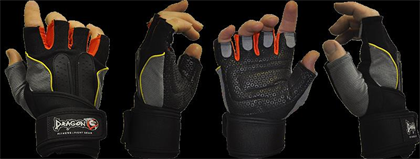 DragonDo W8063 Bilek Bandajlı Body & Ağırlık &  Fitness Eldiveni