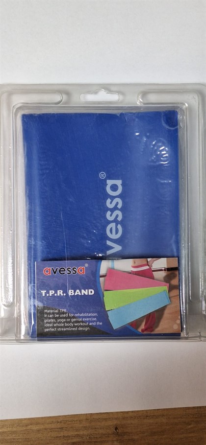 Kutulu Pilates Bandı Sert 150*15*0.55 cm Mavi