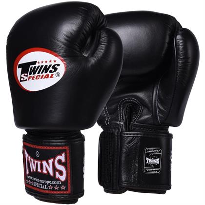 Twins BGVL3-BK Boks Eldiveni Siyah Deri muay Thai Eldiveni