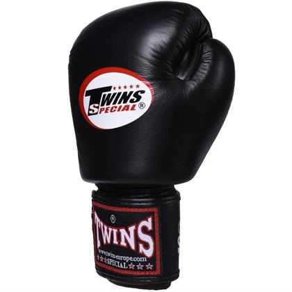 Twins BGVL3-BK Boks Eldiveni Siyah Deri muay Thai Eldiveni