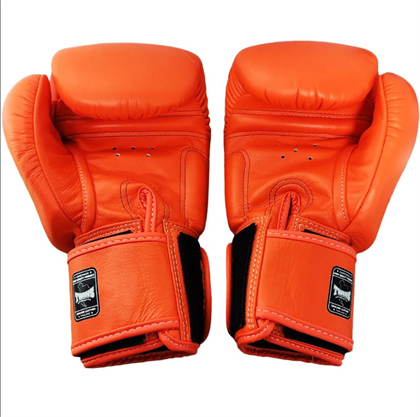 Twins BGVL3-OR Turuncu Boks Eldiveni Deri Muay Thai Eldiveni