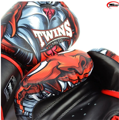 Twins FBGVL3-58RD Kabuki Boks Eldiveni Deri Muay Thai Eldiveni