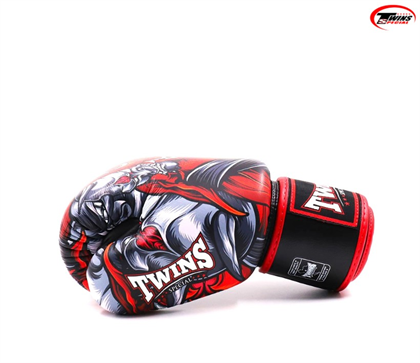 Twins FBGVL3-58RD Kabuki Boks Eldiveni Deri Muay Thai Eldiveni